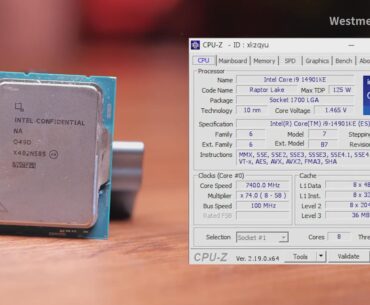 Unreleased Core i9-14901KE 8 P-Core Intel CPU reaches 7.4 GHz in OC test