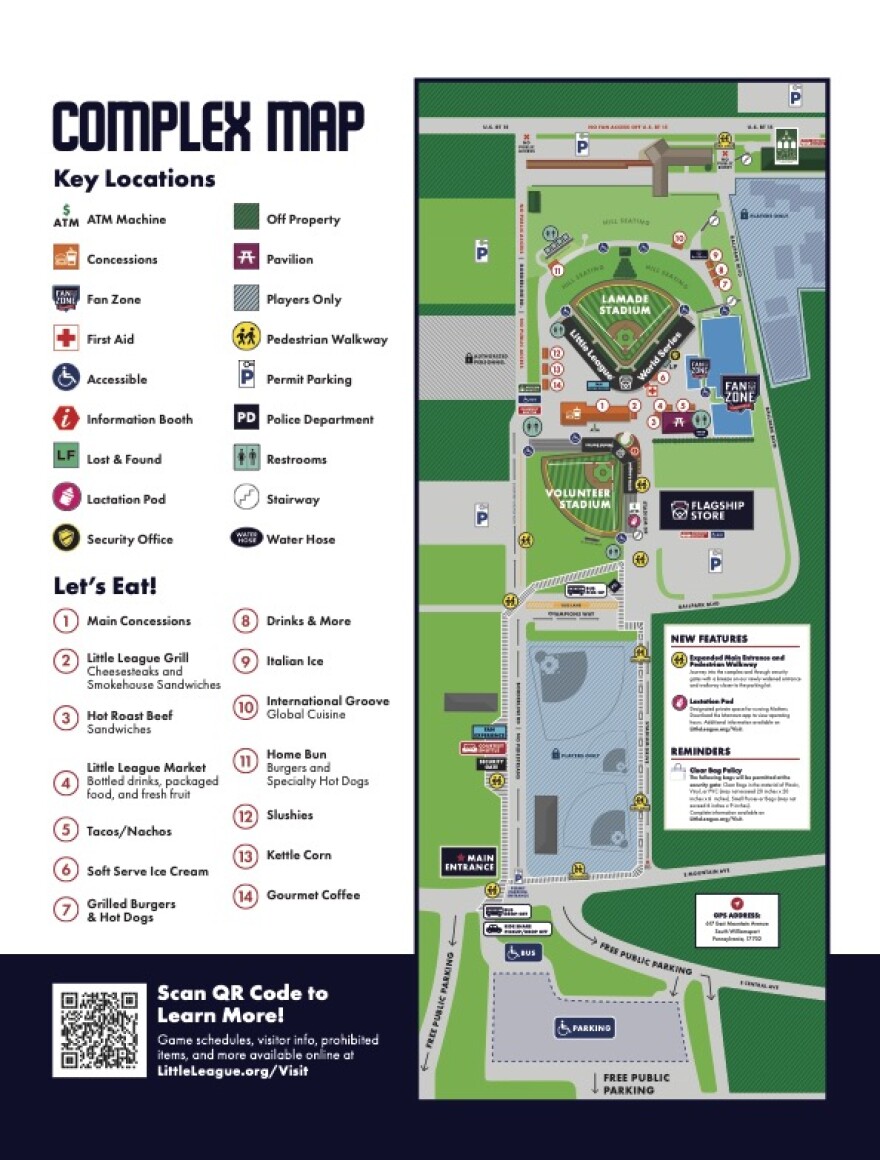 Little League World Series Complex Map