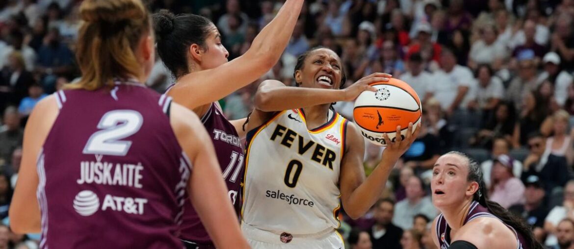 Fever's Kelsey Mitchell gets 'overheated' after another high-scoring game and sits out 4th vs. Tempo