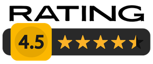 4.5 stars out of 5 rating for a review of a movie, tv show, game or book