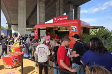 Nongshim showcases Shin Ramyun-themed games at Gamescom 2026 in Cologne, Germany. Courtesy of Nongshim