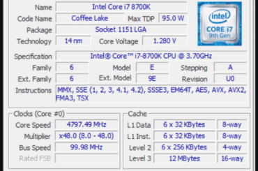 my i7 8700k overclock