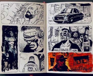 Neo-Saires concepts from Martínez Ruppel’s sketchbook