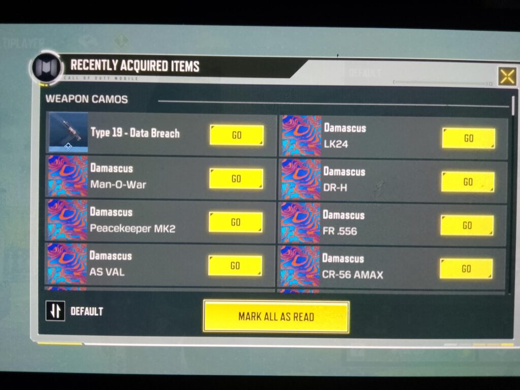 Reached the demascus camo