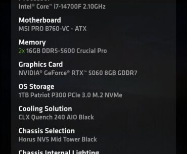 Looking at a pre-built