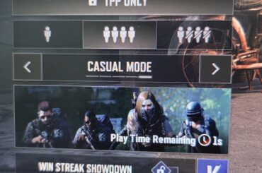 Casual Mode master timing