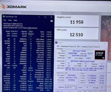 Ryzen 5 9600X 5th place 3DMark Time Spy | 12,510 CPU score