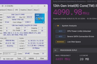 CPU-Z 3.01 released with new PC health checks and Validator V3