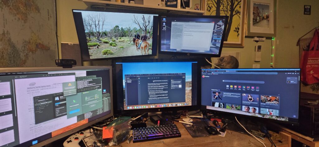 We do not talk about my cable management skills...