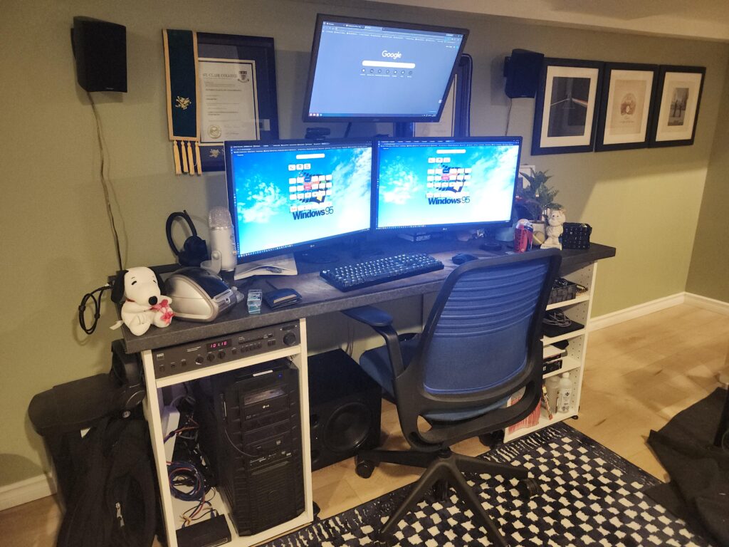 Lived in workstation.