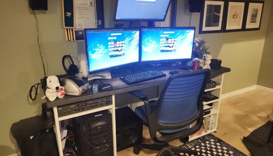 Lived in workstation.