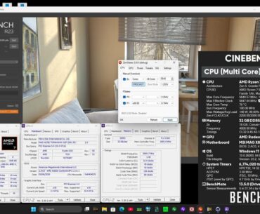 9850X3D Static OC Results at 5,640MHz with 1.210V.