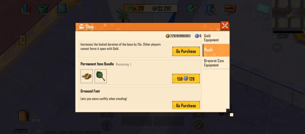 Does buying these bundles in one brainrot mode apply to the other too? Or do I have to buy them in both royal and battle.