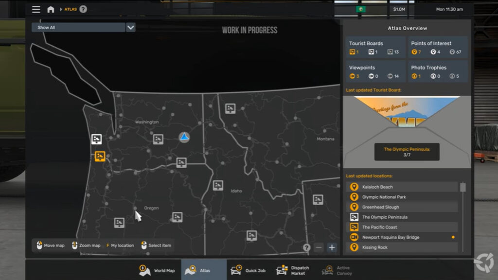 American Truck Simulator Road Trip DLC Atlas 01