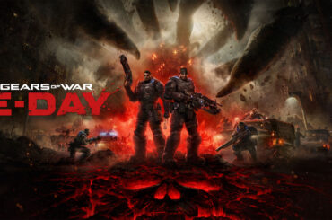 The titlecard for Gears of War: E-Day.