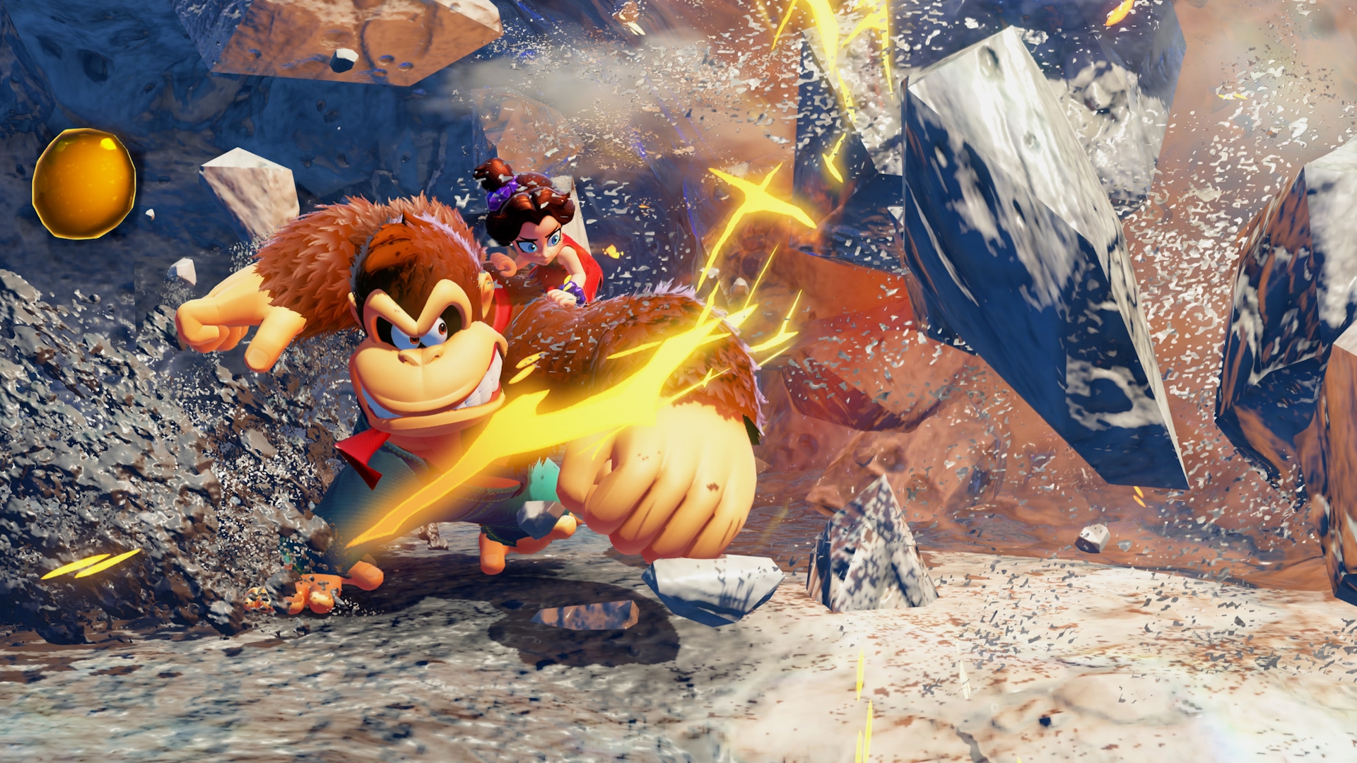 Mario lore in Donkey Kong Bananza