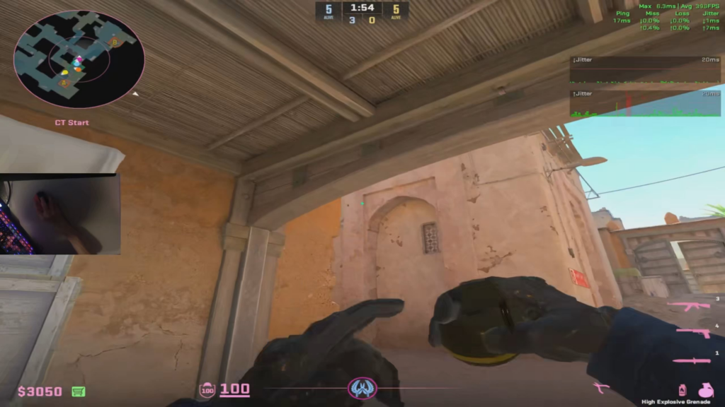 I had 3 aces out of the first 4 rounds after this... (same game from last clip)