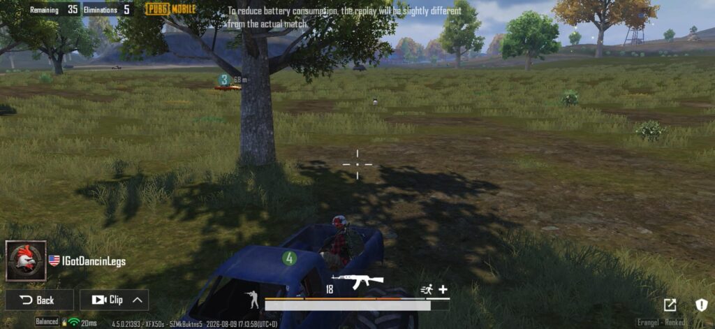 I go from 5 - 13 eliminations in a couple of minutes, and the the final kill of the match from 254m.