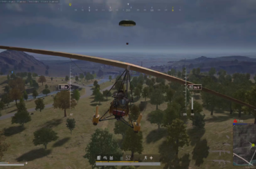 Hit a crate with a glider and froze midair