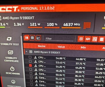 I just got a 5900XT and seeing all 32 threads light up in OCCT is kind of insane