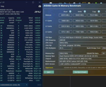 My results on Dual Rank 64GB on 9950X3D