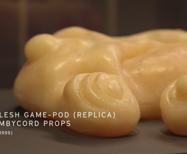 The organic game-pod with a spinal cord connection from eXistenZ (1999), by David Cronenberg