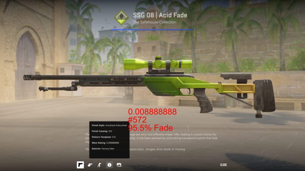 SSG 08 | Acid Fade with 0.008888888 Float — does anyone collect special floats?