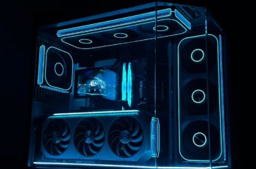 Tron-themed first build!