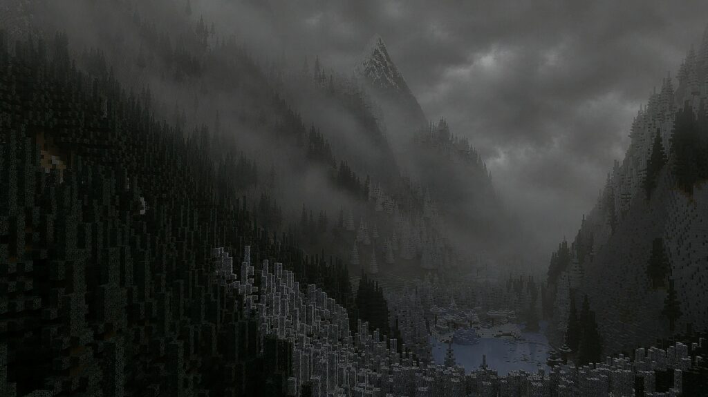 I wanted this Minecraft mountain range I made to feel intimidating I wanted this Minecraft mountain range I made to feel intimidating