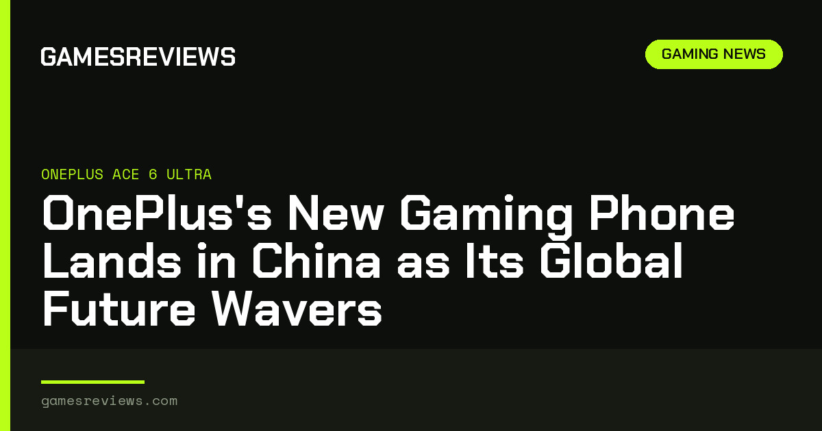 OnePlus’s New Gaming Phone Lands in China as Its Global Future Wavers OnePlus's New Gaming Phone Lands in China as Its Global Future Wavers