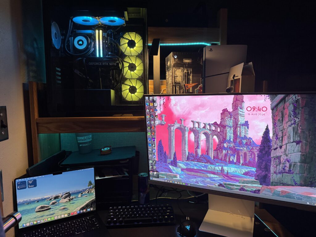 1st year dorm room battle station