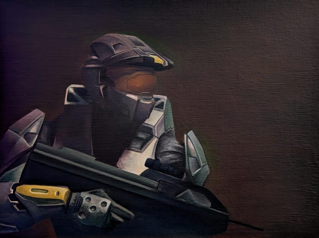 Agent Washington in Halo 2 (acrylic)