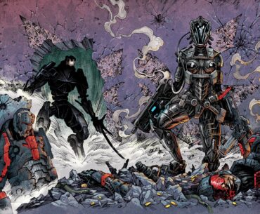[OC] Bloodlust #4 - Seraph wraparound comic cover - art and coloring by Péter Fábián, flatting by me