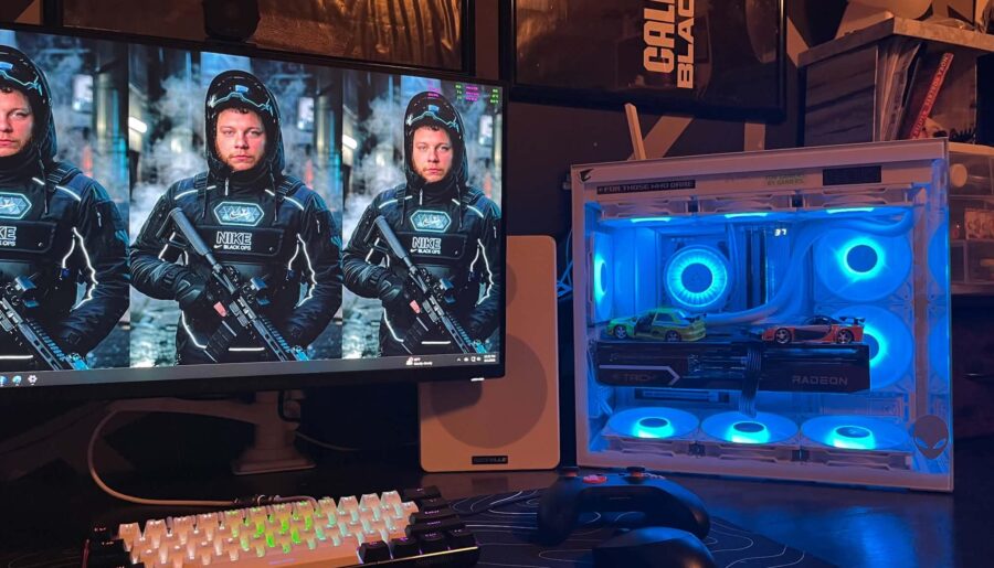 I posted my first build. Now this is my first set up. Let me know what you think and I know about the black GPU lol