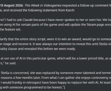 Saber Interactive CEOs Response To Lead Writer Saying She Was Replaced By AI