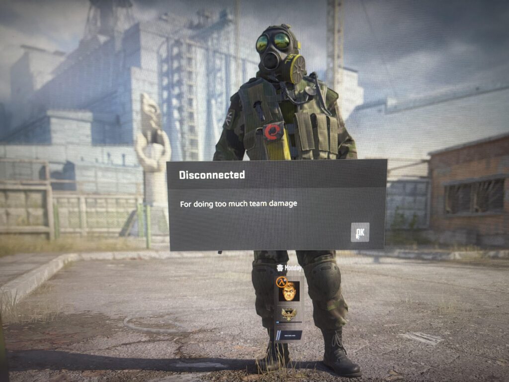 I got kicked from casual for team damage?