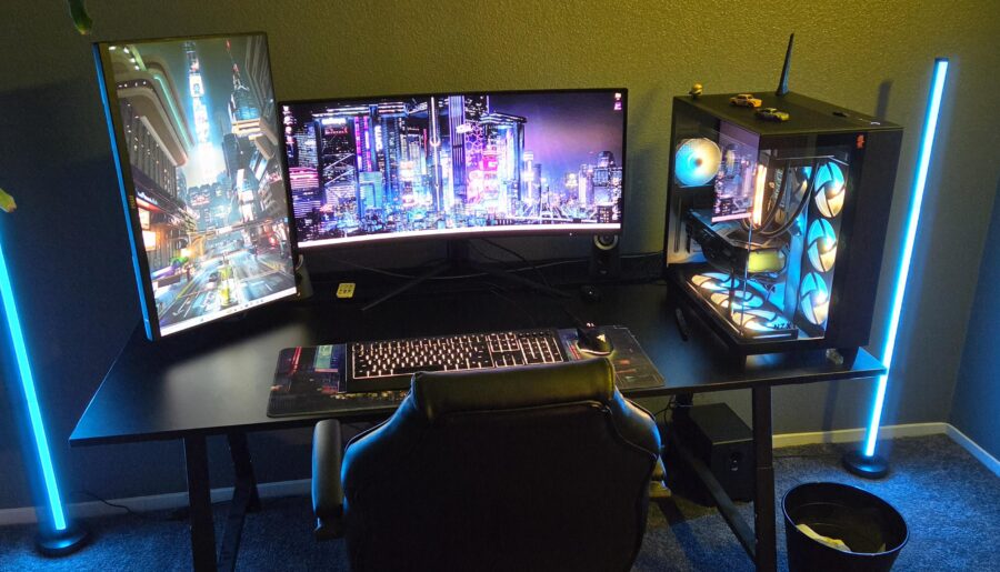 Cyberpunk themed