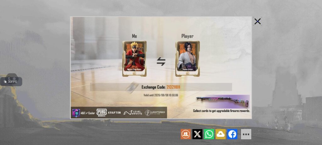 Exchange naruto cards