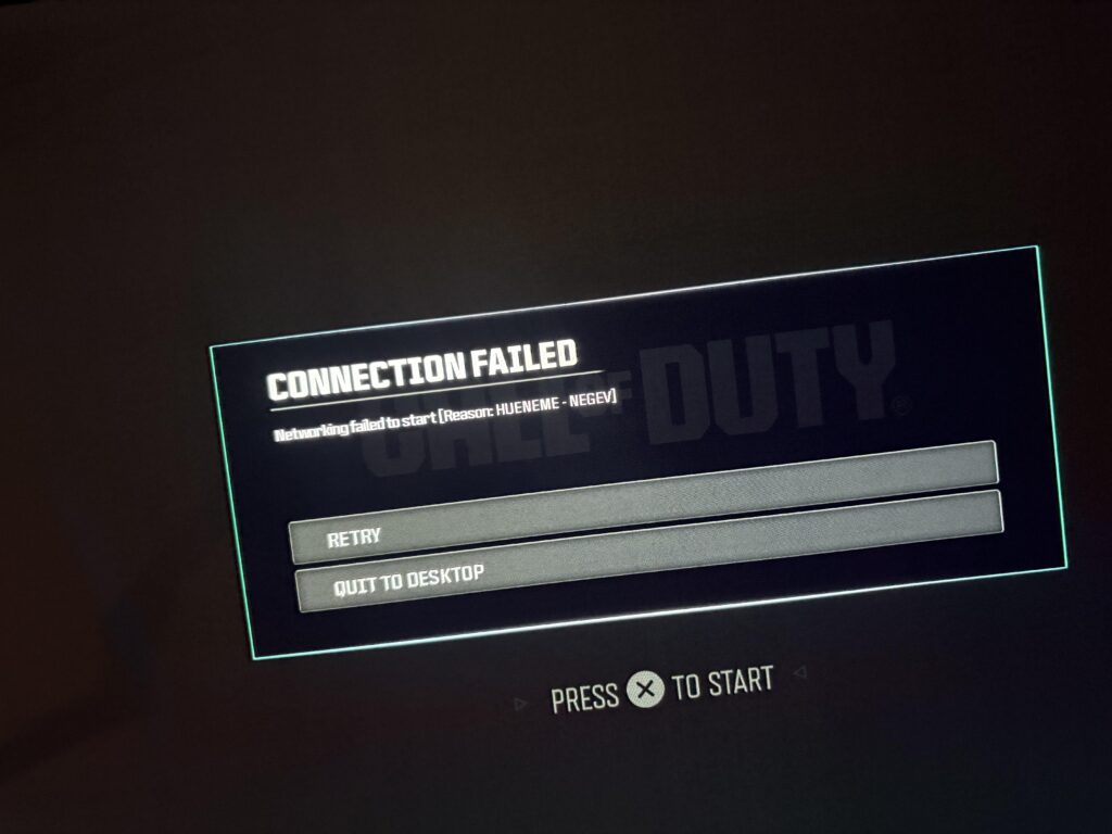 COD BO7 - WARZONE Connection