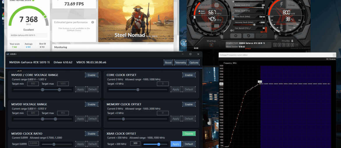 Another sharing of mVolt+ with Afterburner - 5070ti