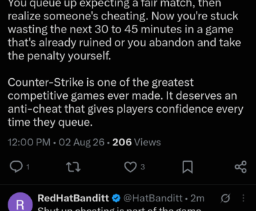 "cheating is part of the game"