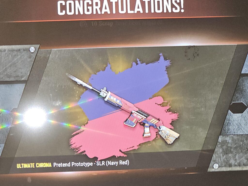 Got my first chroma, now just need the actual gun, not gonna hold my breath...🤣