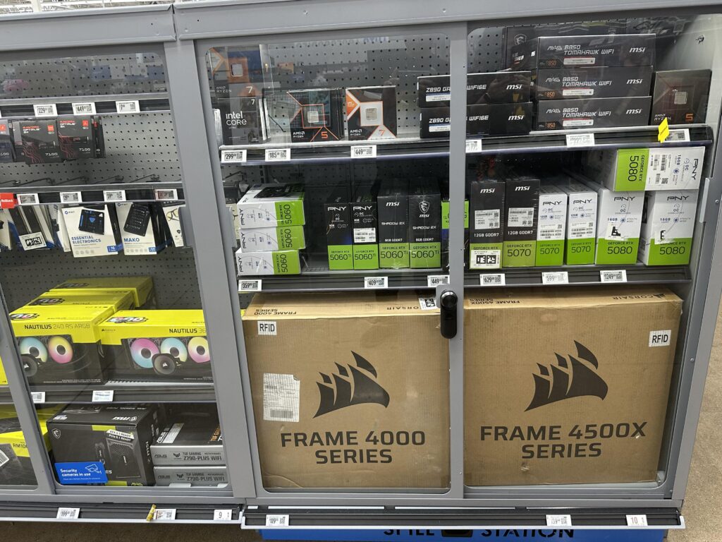 It’s all Walmart with stock shelves like this?