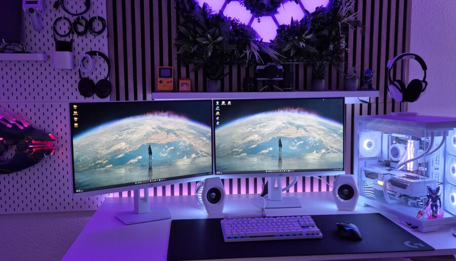 My first real setup coming from a laptop at the dinnertable