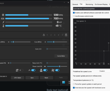 If I want my custom fan curve to apply do I keep both Auto and User defined checked or nah? Only User defined?