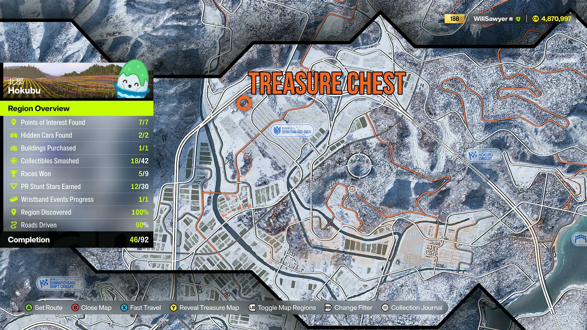 Forza Horizon 6 hokubu winter treasure hunt map