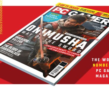 PC Gamer magazine's new issue is on sale now: Onimusha: Way of the Sword, with a huge A1 poster and Top 100 games mini-mag