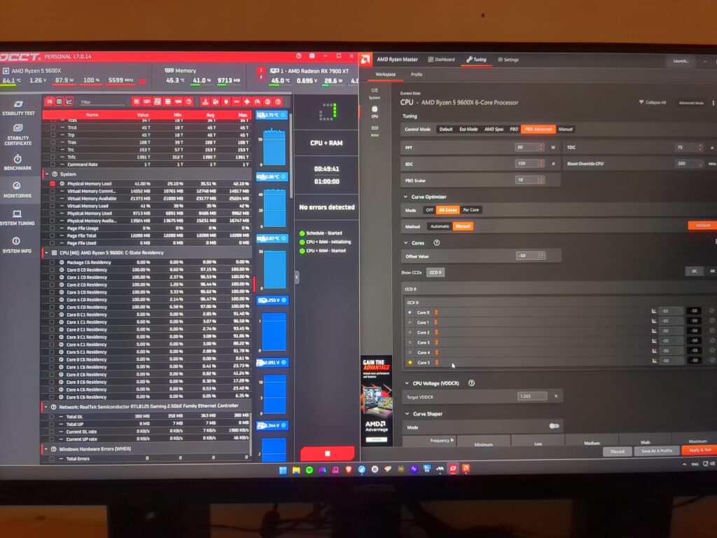 Ryzen 9600x undervolted – 50 pbo advanced. Ryzen 9600x undervolted - 50 pbo advanced.
