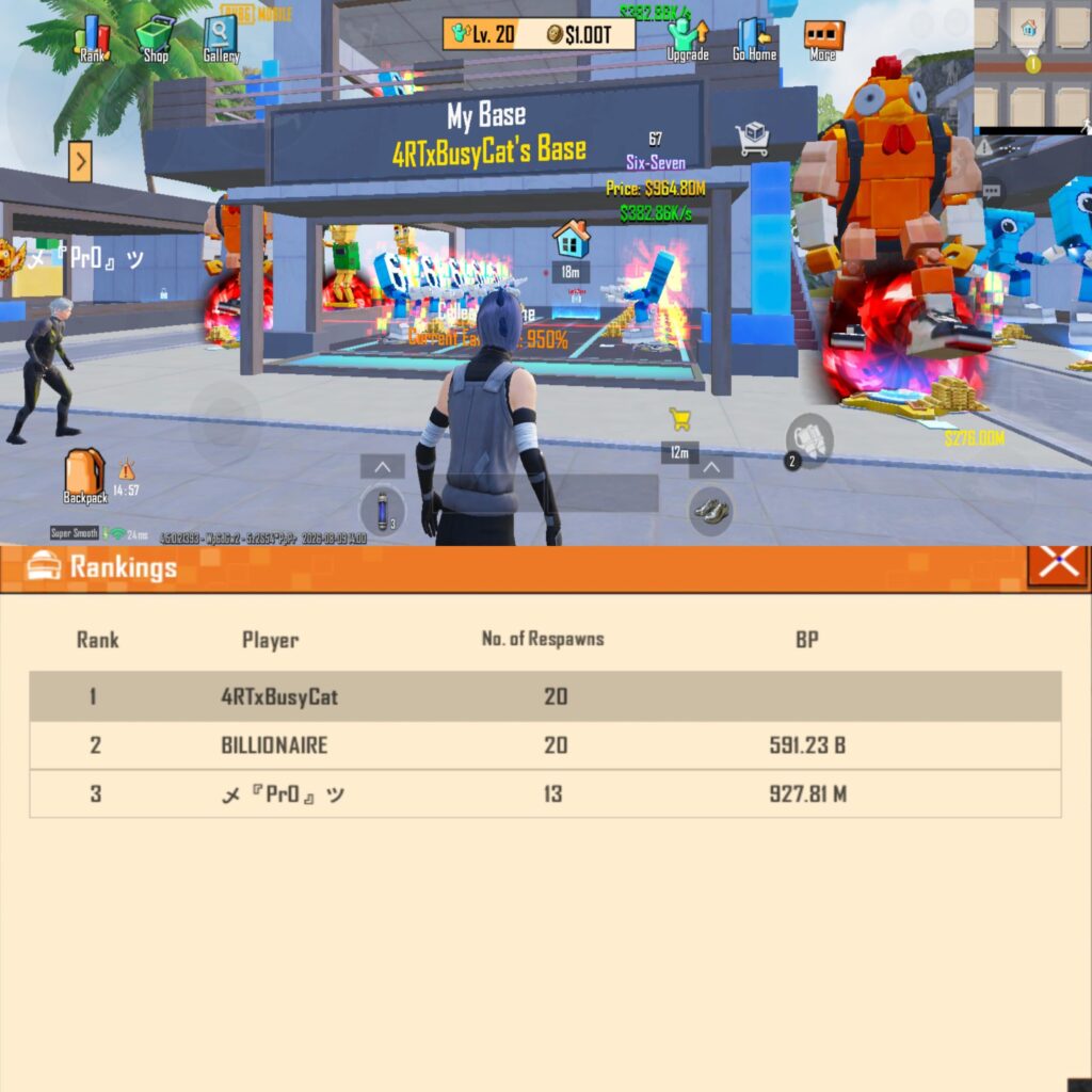 Max Level 20 With 1 Trillion Coins And All 67 With Two Chicken And Two Thung Thung Thung Sahur :D