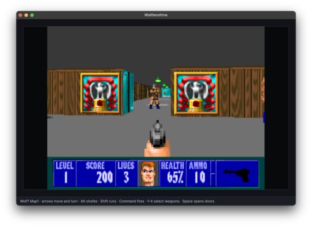 Wolfenshine 3D on Mac is a Wolfenstein 3D remake with modern lighting effects